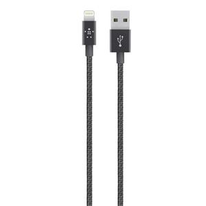 Belkin MIXITUP Metallic Lightning to USB Cable (Black)