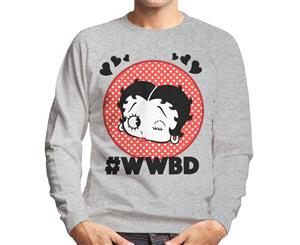 Betty Boop WWBD Men's Sweatshirt - Heather Grey