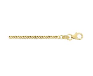 Bevilles 9ct Yellow Gold Silver Filled Curb Chain Necklace 60cm