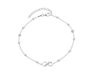 Bevilles Sterling Silver Infinity Anklet