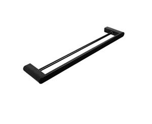 Black Huntingwood Double Towel Rail 600mm