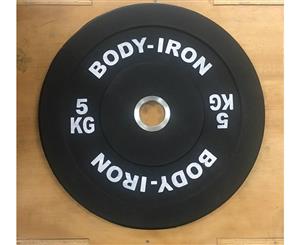 Body Iron 5 Kg Bumper Plate Black