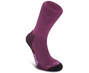 Bridgedale Womens/Ladies WoolFusion Trail Lightweight Walking Socks - Berry