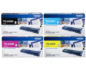 Brother TN240 Standard Yield Set Of 4 Toner Cartridges - black/cyan/magenta/yellow