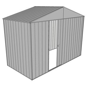 Build-a-Shed 3 x 1.5 x 2.3m Gable No Side Doors Shed - Zinc