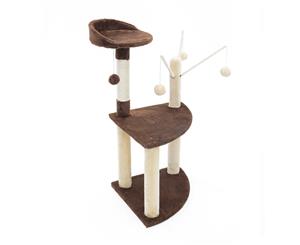 Cat Tree Multi Level Scratcher LUNA 96cm BROWN