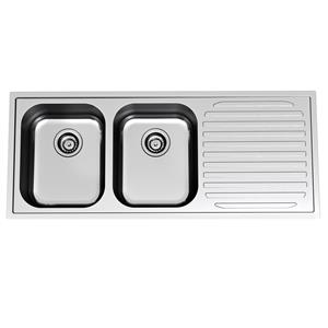 Clark 1200mm Monaco Double End Bowl Sink RH 0TH