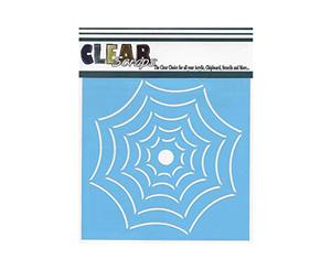 Clear Scraps Stencils 6X6 inch - Widow Spider Web