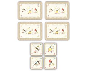 Cooksmart Dawn Chorus Placemats & Coasters Set of 4