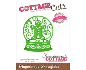 CottageCutz Elites Die -Gingerbread Snowglobe 2.5&quotX3"