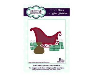 Creative Expressions Lisa Horton - Stitched Collection Sleigh - die set