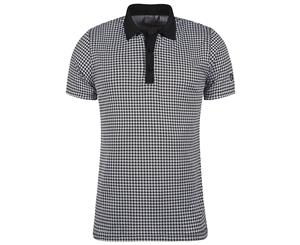 Cross M Pepita Polo - Black - Mens