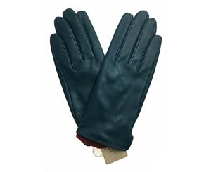 Dents Women's Classic Leather Gloves Smooth Grain - Teal