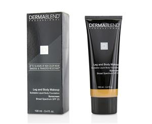 Dermablend Leg and Body Make Up Buildable Liquid Body Foundation Sunscreen Broad Spectrum SPF 25 #Medium Bronze 45N 100ml/3.4oz