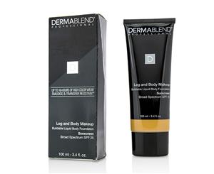 Dermablend Leg and Body Make Up Buildable Liquid Body Foundation Sunscreen Broad Spectrum SPF 25 #Medium Golden 40W 100ml/3.4oz