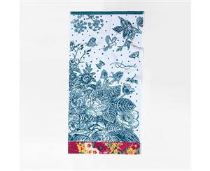 Desigual Towel Pack - Hand Towel & Mini Towel - 100% Cotton - White Floral