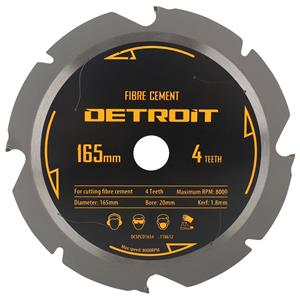 Detroit 165mm 4T PCD Circular Saw Blade for Fibre Cement Cutting