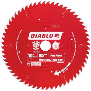 Diablo 254mm 60T TCT Circular Saw Blade for Wood Cutting - Fine Finish