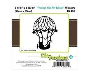 Die-Versions Whispers Die Hot Air Balloon 3.0625Inch X3.9375Inch