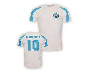 Diego Maradona Napoli Sports Training Jersey (white)