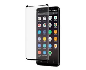 EFM Curved Edge Glass Screen Armour for Samsung Galaxy S9 - Black Frame - Au Stock