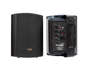 E-Lektron EWL5A Stereo Active Speaker pair incl. Wall mount - 5 &quot2X 60W Black