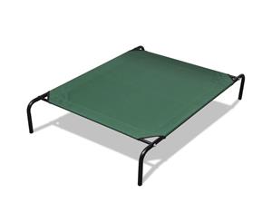 Elevated Pet Bed with Steel Frame 90x60cm Durable Cat Dog Hammock