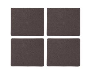 English Tableware Co. Bonded Leather Coasters Chestnut