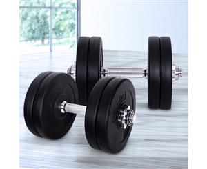 Everfit 25KG Dumbbell Set Weight Dumbbells Plates Home Gym Fitness Exercise