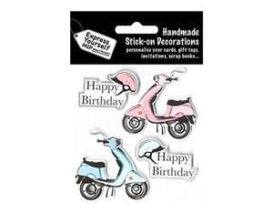 Express Yourself Mip 3-D Stickers - Vespa