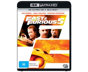 Fast & Furious 5 4K Ultra HD Blu-ray Digital Download UHD Region B