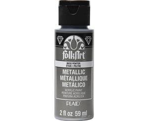 FolkArt - Metallic Acrylic Paint 2oz - Pewter