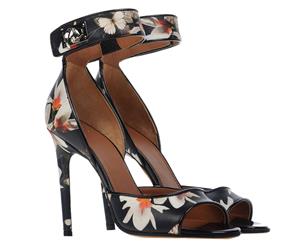 Givenchy Women's Floral Heel - Black