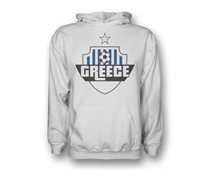 Greece Country Logo Hoody (white)