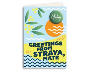 Greetings From Straya Card