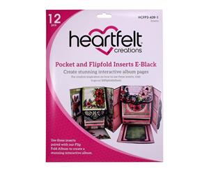 Heartfelt Creations Pocket & Flipfold Inserts - E-Black