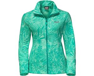 Jack Wolfskin Womens/Ladies Kiruna Jungle Nanuk 100 Fleece Jacket - Deep Mint All Over