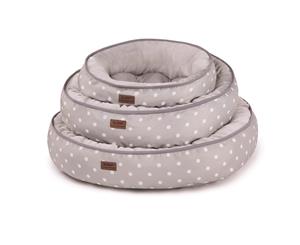 Kazoo Funky Polkadot Bed Grey Cream