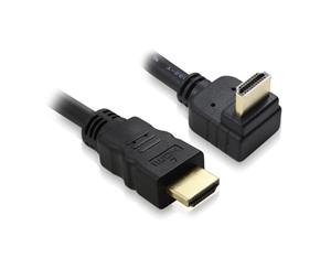 Konix 2M HDMI Cable with Downward Right Angle