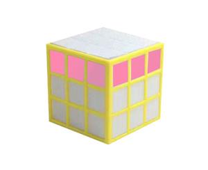 LED Cube Bluetooth/Wireless Portable Speaker w/FM/AUX/Rechargeable Battery YEL