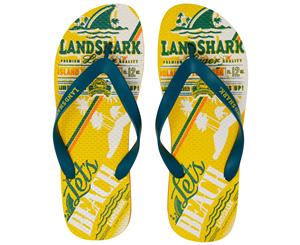 LandShark Yellow Flip Flops