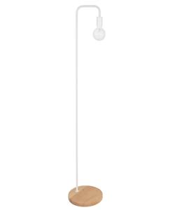 Lanie 1 Light Floor Lamp in Ash/White