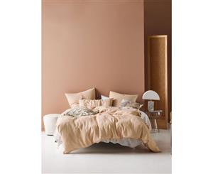 Linen House Nimes Nude Queen Quilt Cover Set