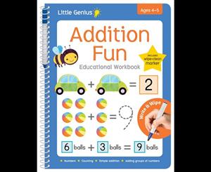 Little Genius Write & Wipe Workbook Addition Fun