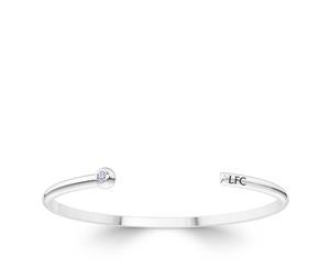 LiverPool Diamond Cuff Bracelet For Women In Sterling Silver Design by BIXLER - Sterling Silver