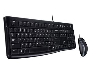 Logitech MK120 USB Keyboard & Mouse - Black