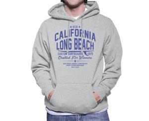 London Banter California Long Beach Men's Hooded Sweatshirt - Heather Grey