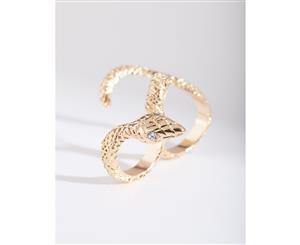 Lovisa Gold Snake Multi Finger Ring