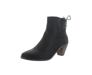 Lucky Brand Womens Jalie Leather Cone Heel Booties