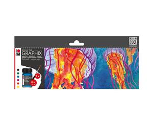 Marabu Aqua Ink MC Floaty 6 pack Assorted